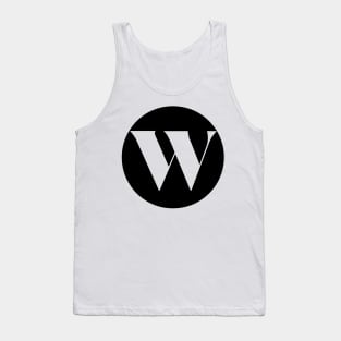 W (Letter Initial Monogram) Tank Top